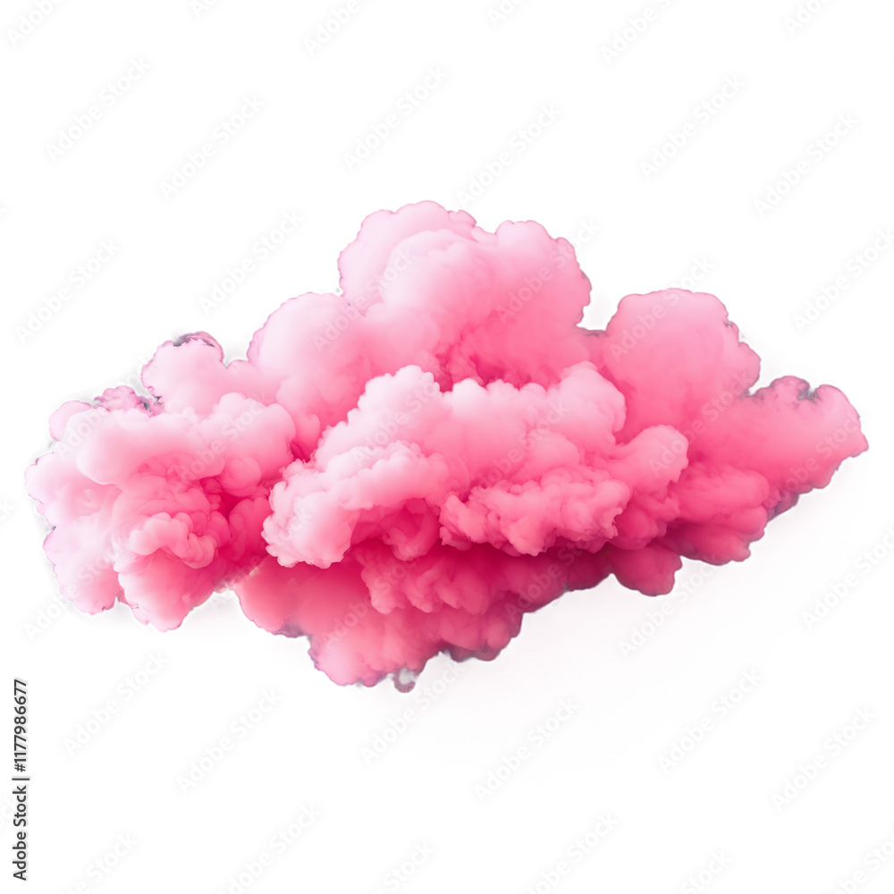 Fototapeta premium pink smoke isolated on transparent background