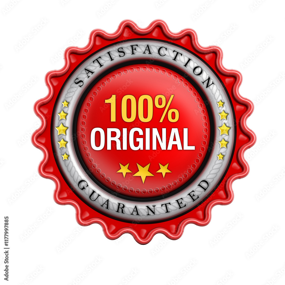 100% original stamp isolated on transparent background 100% original stamp isolated on transparent background