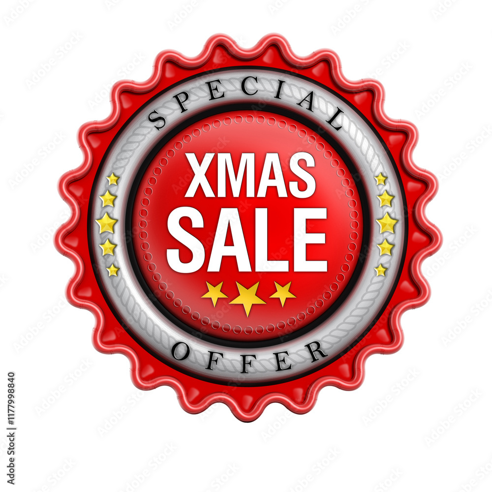 Xmas sale stamp isolated on transparent background Xmas sale stamp isolated on transparent background