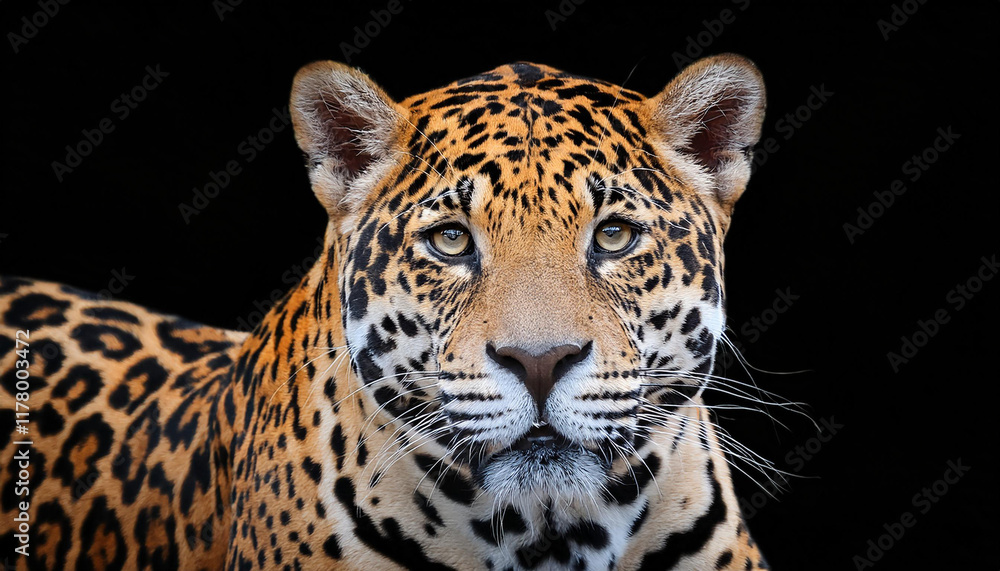 Obraz premium jaguar with a black background