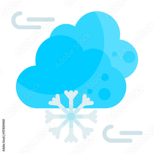 Snow Vector Icon Design