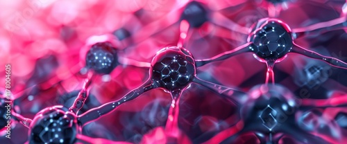 Abstract 3D Rendering of Molecular Structure