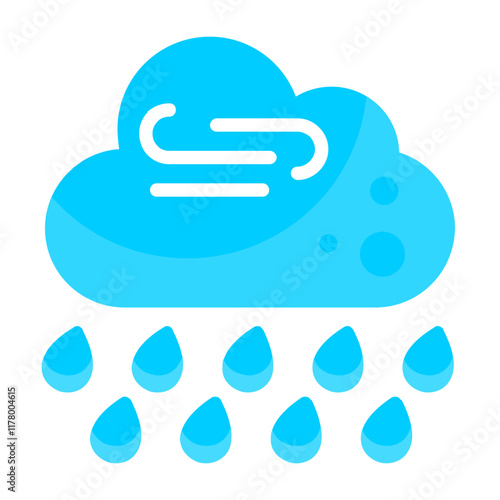 Light Drizzle Vector Icon Design