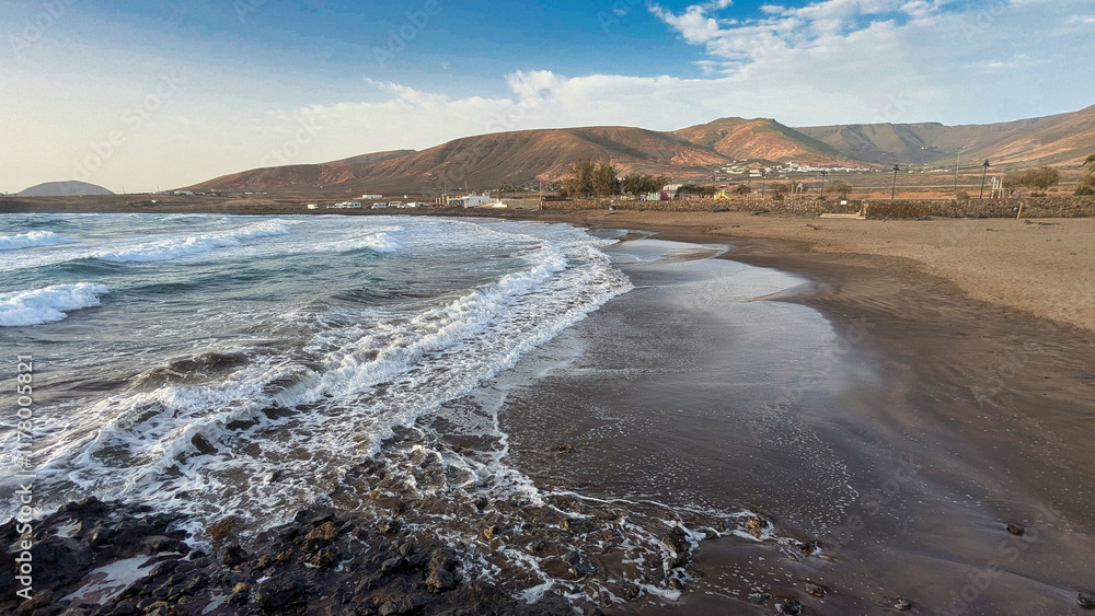 La Garita beach, Arrieta village, Lanzarote, Canary Islands, Spain, Europe La Garita beach, Arrieta village, Lanzarote, Canary Islands, Spain, Europe