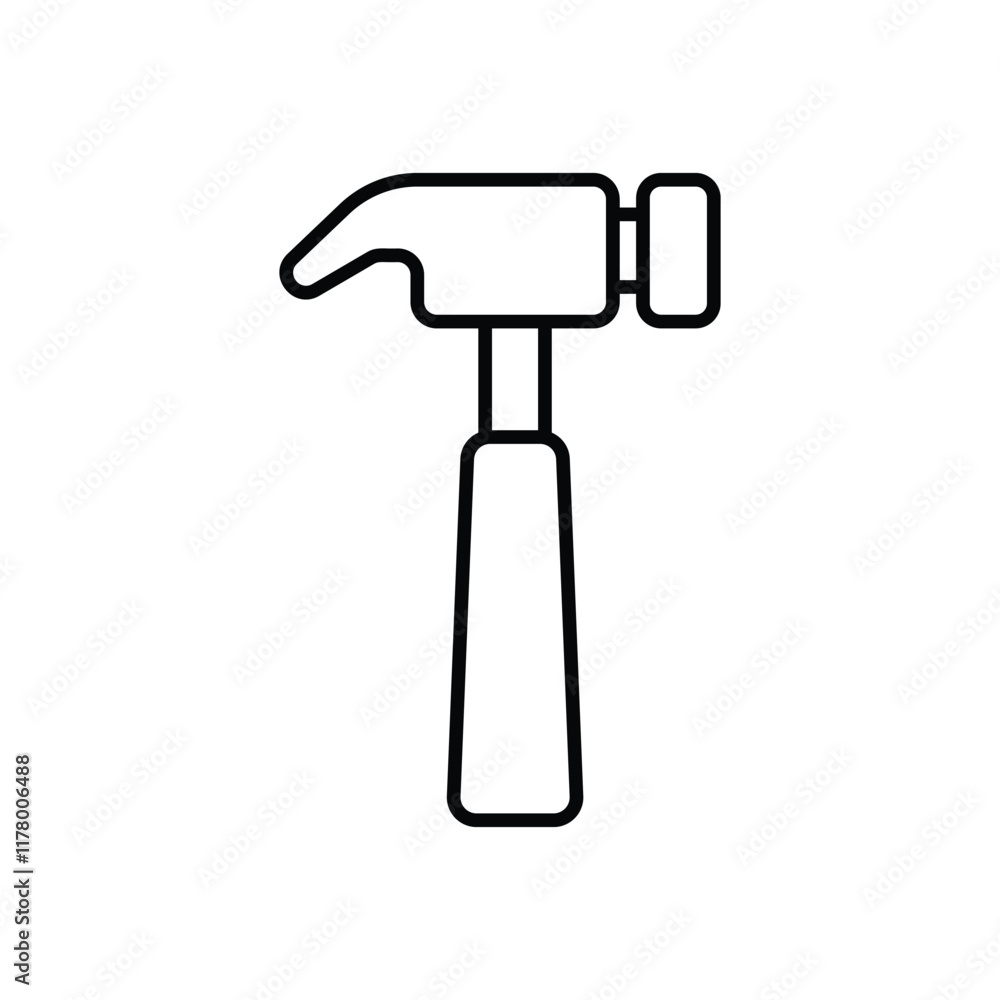 Hammer vector icon Hammer vector icon