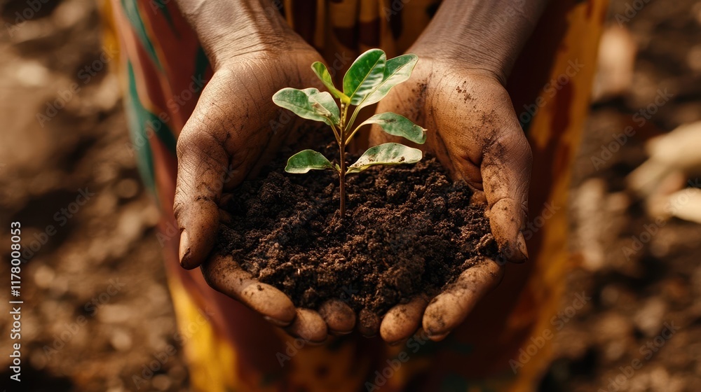 Planting hope community reforestation initiative rural area environmental action soil health close-up sustainability Planting hope community reforestation initiative rural area environmental action soil health close-up sustainability