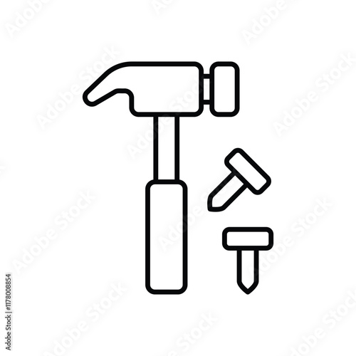 Hammer vector icon