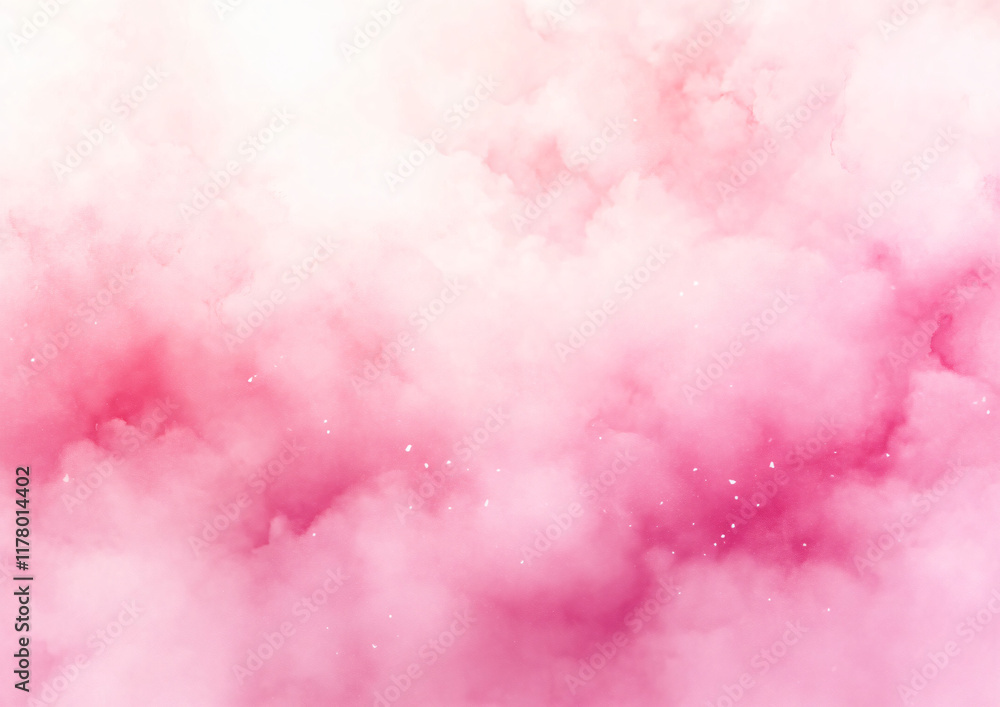 Fototapeta premium Dreamy blush watercolor background perfect for wedding invitations, relaxation apps, or calming home decor. Ideal for Valentine's Day and spa promotions.