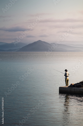 Lonely Fisherman photo