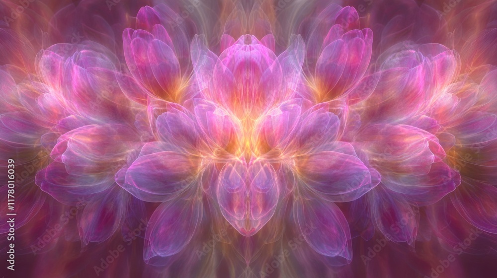 Dreamlike Pink Flower Petals Abstract Art Dreamlike Pink Flower Petals Abstract Art