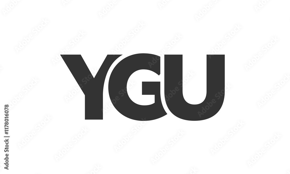 YGU logo design template with strong and modern bold text. Initial based vector logotype featuring simple and minimal typography. Trendy company identity. YGU logo design template with strong and modern bold text. Initial based vector logotype featuring simple and minimal typography. Trendy company identity.