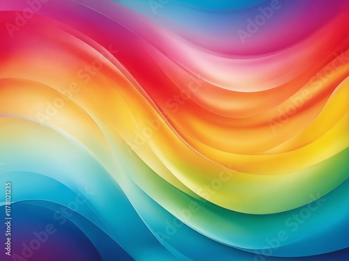 Vibrant abstract wave pattern showcasing colors blending seamlessly in a fluid motion