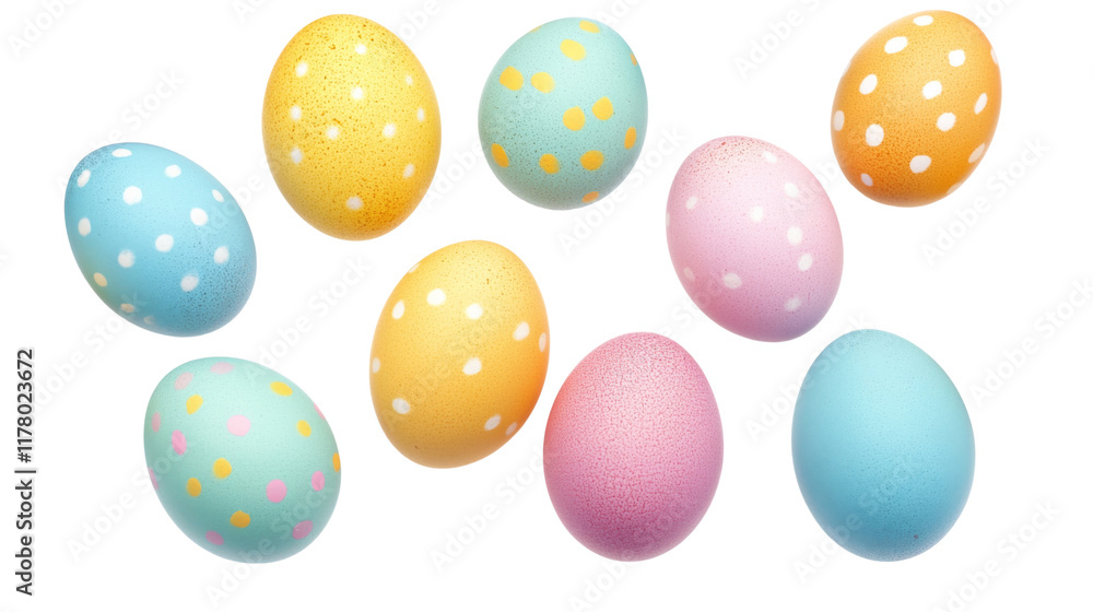 Easter eggs, isolated on transparent background Easter eggs, isolated on transparent background