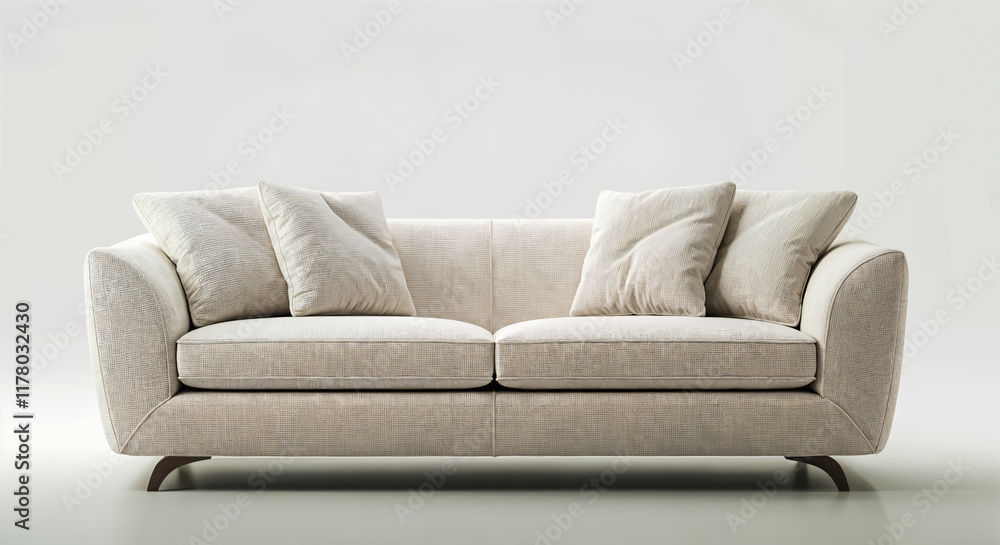 White Sofa with Textures White Sofa with Textures