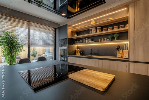 Wallpaper Mural Stylish and functional kitchen design with modern aesthetics and cozy elements for everyday use Torontodigital.ca