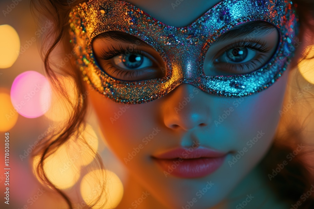 Enjoying a themed masquerade ball at night with vibrant lights and sparkling masks Enjoying a themed masquerade ball at night with vibrant lights and sparkling masks