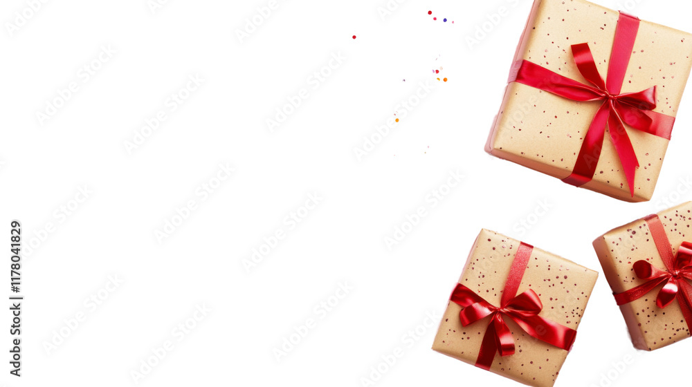 Presents, isolated on transparent background Presents, isolated on transparent background