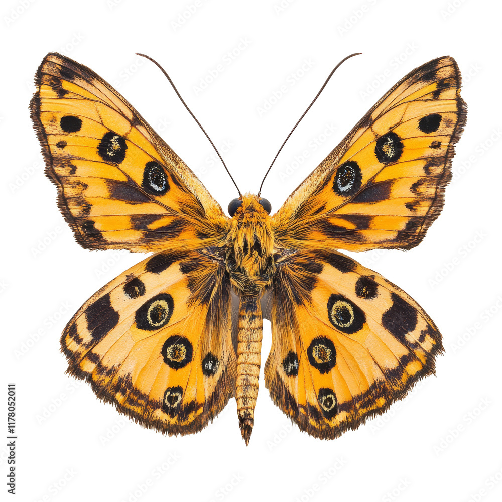 Fototapeta premium Vibrant butterfly with bold patterns