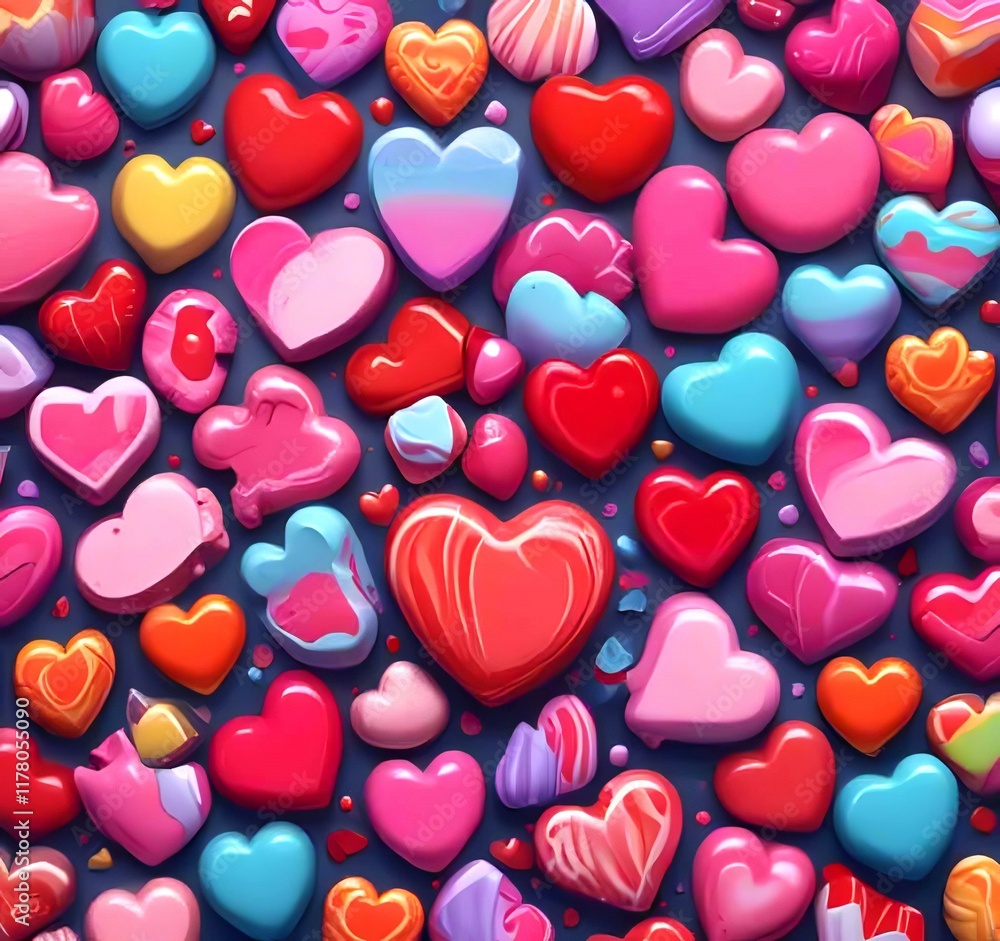 Illustration of Heart shape candy. Illustration of Heart shape candy.