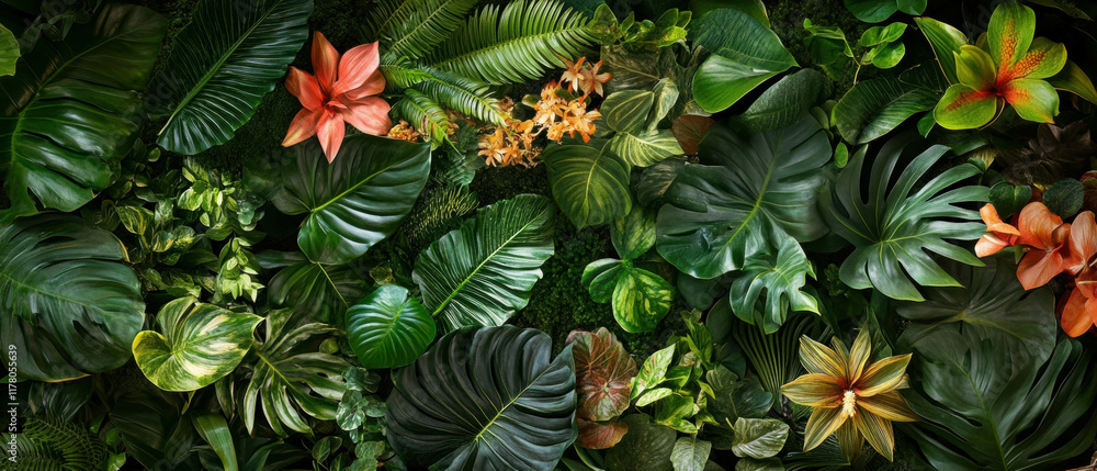 Obraz premium Exploring vibrant beauty of spring flora in a lush botanical garden display