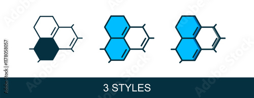 Filled outline Molecule oil icon isolated on white background. Structure of molecules in chemistry. Vector