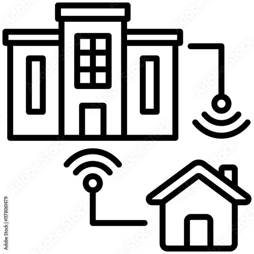 Hybrid Work Icon