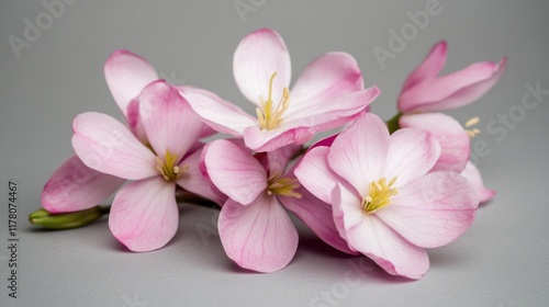 A bouquet of pink flowers arranged on a table, perfect for decorating or using as a centerpiece