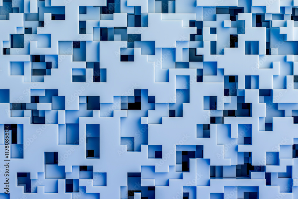 Blue geometric shape Blue geometric shape
