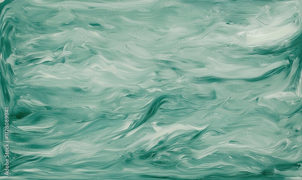 Abstract teal and white swirling paint background texture for art, design, or digital projects. Abstract teal and white swirling paint background texture for art, design, or digital projects.