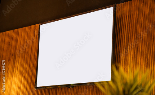 LED TV menuboard mockup for restaurants