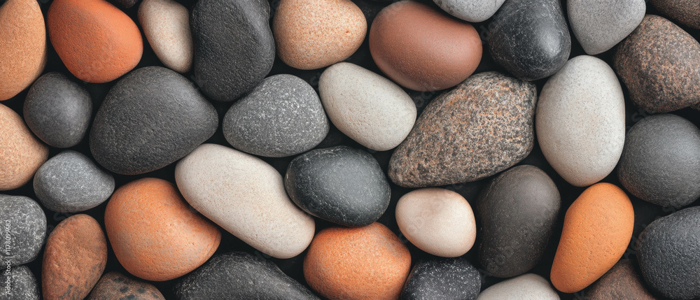 Colorful stone banner background featuring an array of textures and shapes Colorful stone banner background featuring an array of textures and shapes