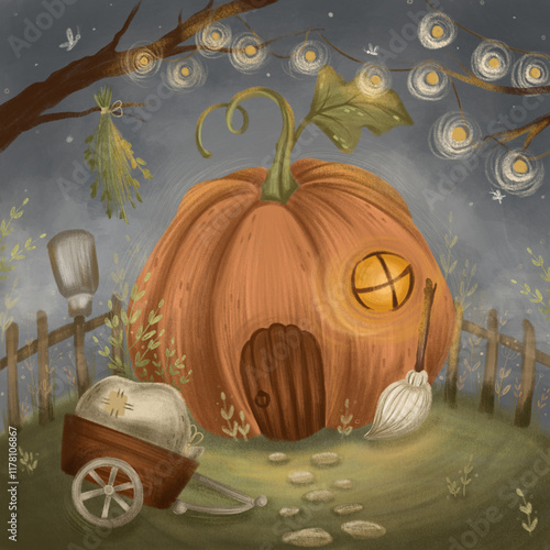 Pumpkin house photo