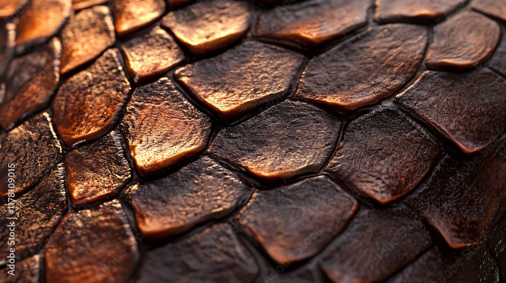 Close-Up of Dragon Skin and Dragon Eye with Textured Scales and Mystical Detail Close-Up of Dragon Skin and Dragon Eye with Textured Scales and Mystical Detail