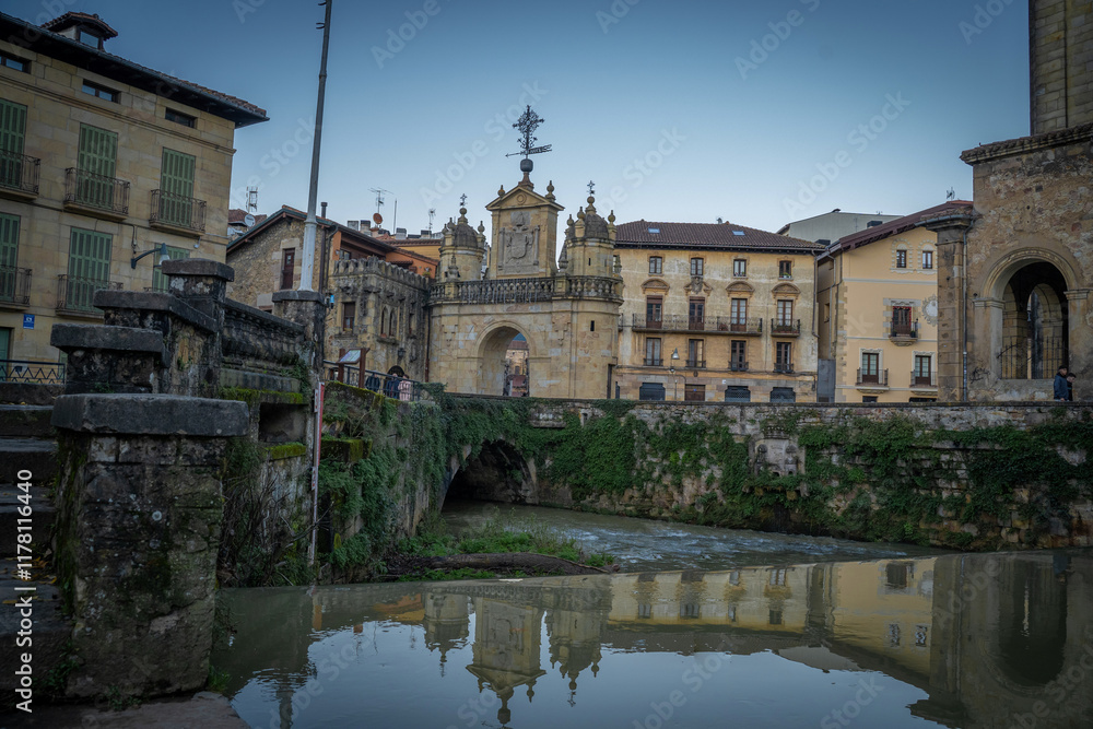 Fototapeta premium the streets of durango in the basque country