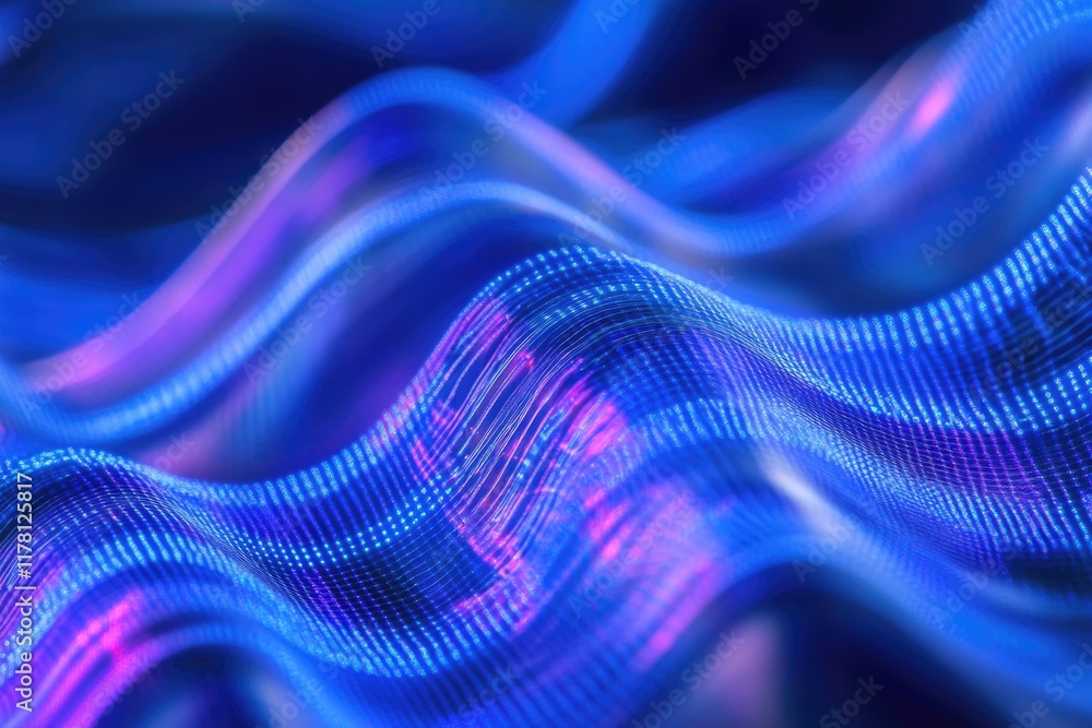 A detailed shot of textured fabric with blue and purple hues, great for textile or design use A detailed shot of textured fabric with blue and purple hues, great for textile or design use