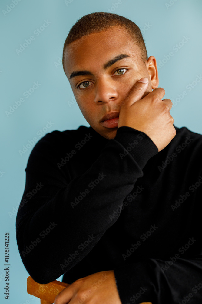 Portrait of a man with green eyes Portrait of a man with green eyes