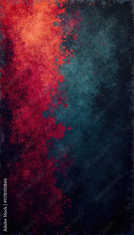 Fototapeta premium Abstract grunge texture, dark tones, vibrant color blur, dark, grainy texture