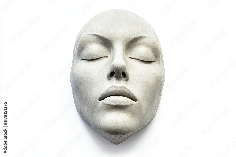 Artistic representation of a human face Artistic representation of a human face