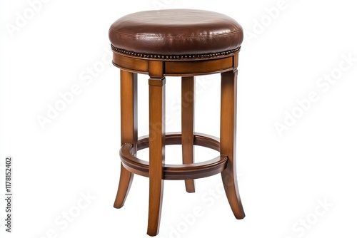 Bar stool on a separate white backdrop photo