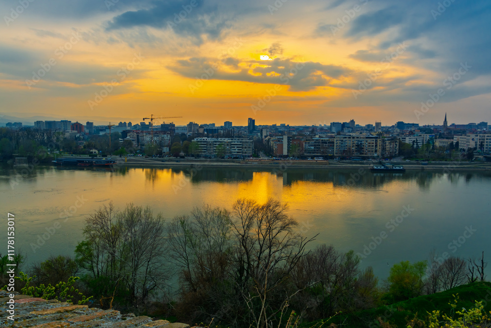 Fototapeta premium Landscape from Petrovaradin Fortress