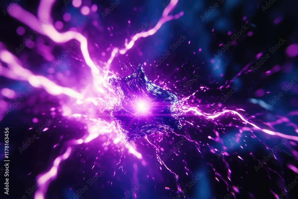 Fototapeta premium A close-up shot of a purple and black background, great for creating a dramatic effect in various designs