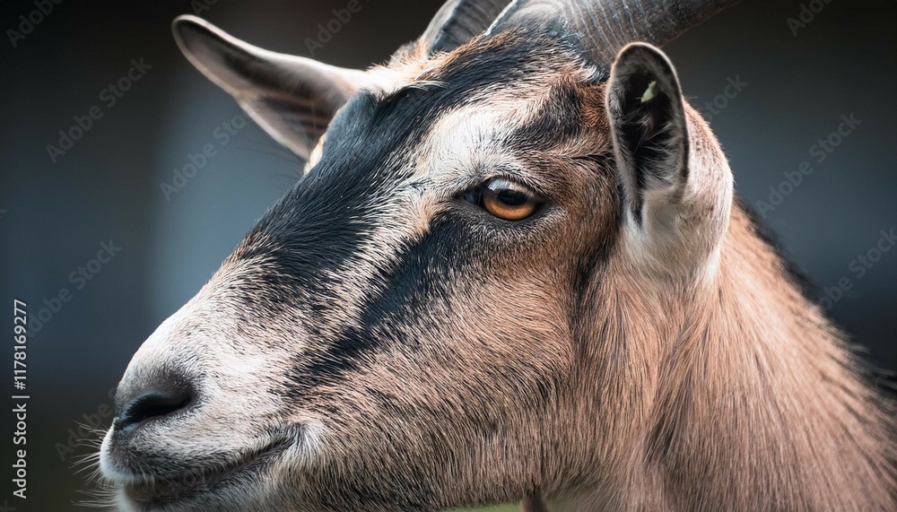close up of a goat