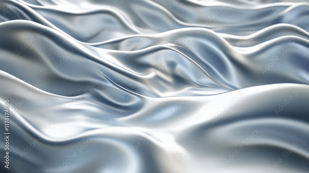Obraz premium Abstract dynamic waveforms in soft gradients, symbolizing movement and progress.