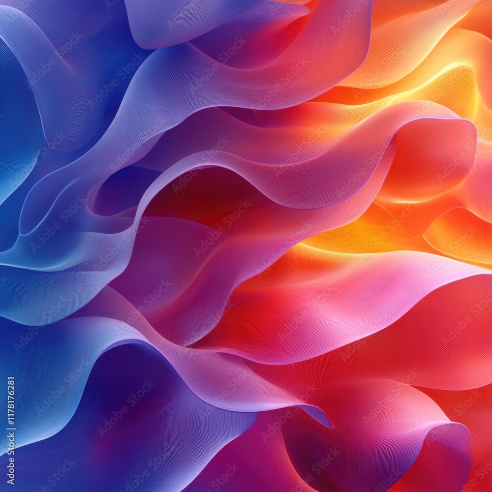 Obraz premium A vibrant and bright colored background, perfect for creative uses such as graphic design or digital art