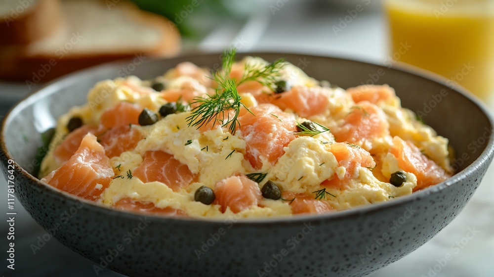 Creamy Scrambled Eggs with Smoked Salmon and Dill Creamy Scrambled Eggs with Smoked Salmon and Dill