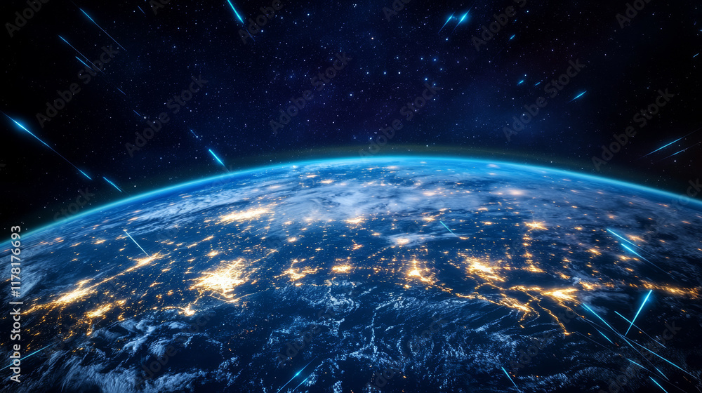 Obraz premium Global Business, Remote Workforce: Harnessing Internet Connectivity for Success.