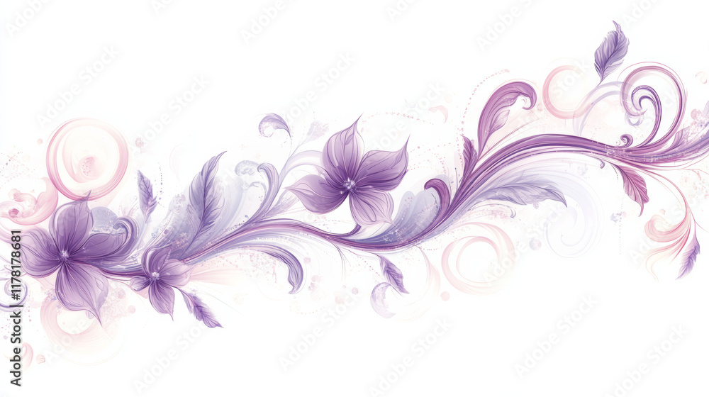 Decorative graphic art with white background Decorative graphic art with white background