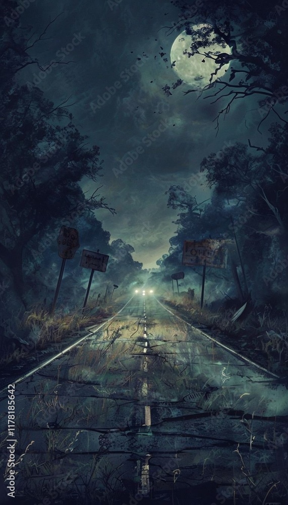 Fototapeta premium night in the woods