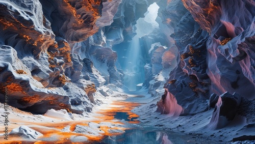 A well-consecrated cave with a walkway