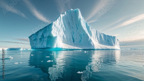 A large iceberg in the open world